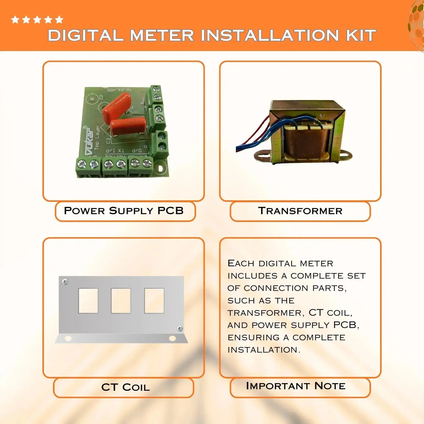 Three Phase Digital Meter with Motor Protection, Cyclic Timer, Clock Timer & Water Level Controller (DM-TP-RTLC-96) VUKAR