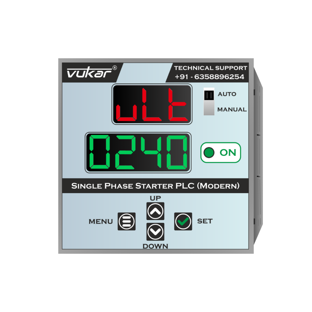 Single Phase Digital Meter with Motor Protection, Cyclic Timer & Clock Timer (DM-SP-CCCT-96)
