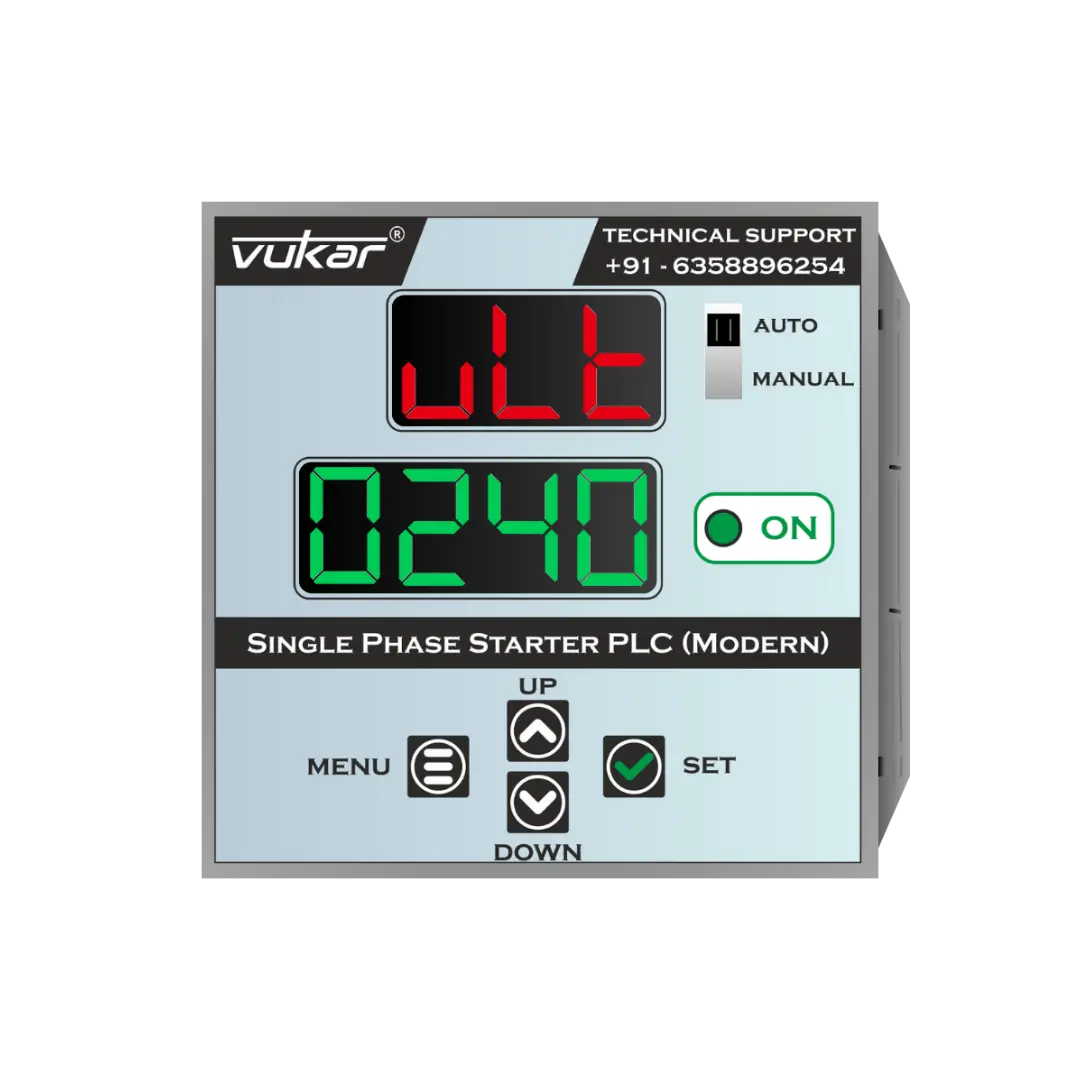 Single Phase Digital Meter with Motor Protection, Cyclic Timer & Clock Timer (DM-SP-CCCT-96) VUKAR