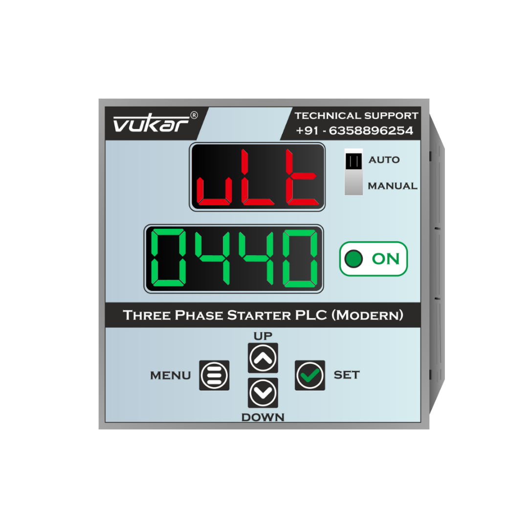 Three Phase Digital Meter with Motor Protection, Cyclic Timer & Clock Timer (DM-TP-CCCT-96)