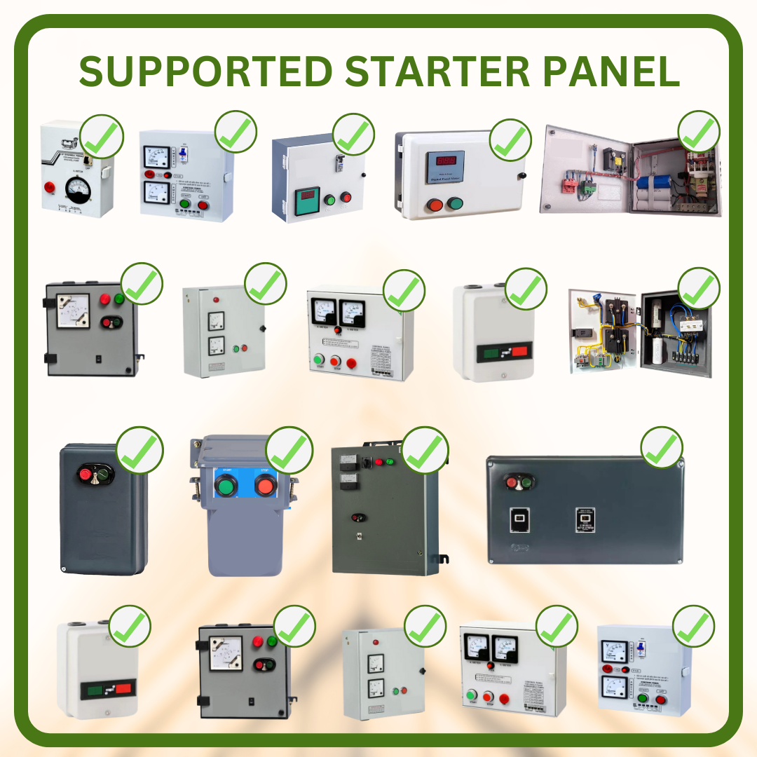 Starter panel types supported by the water level controller