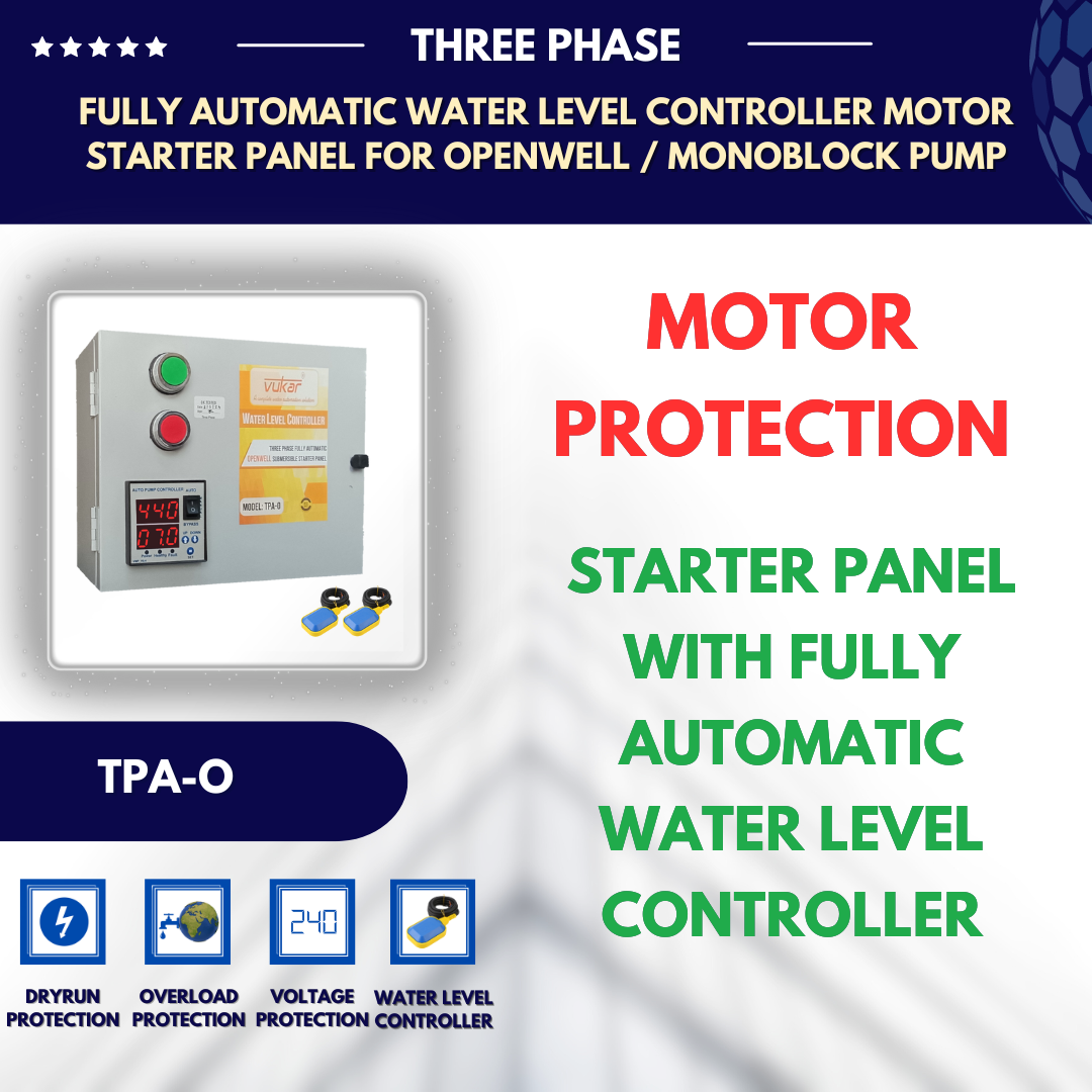 3 Phase Openwell / Monoblock All in One Starter Panel (TPA-O)