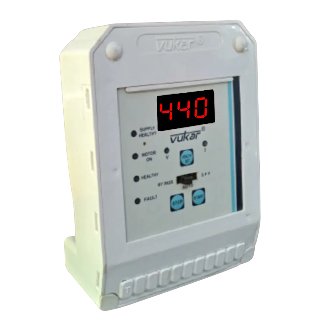 3 Phase Digital Auto Switch with Motor Safety & Timer (2HP to 100HP) VUKAR