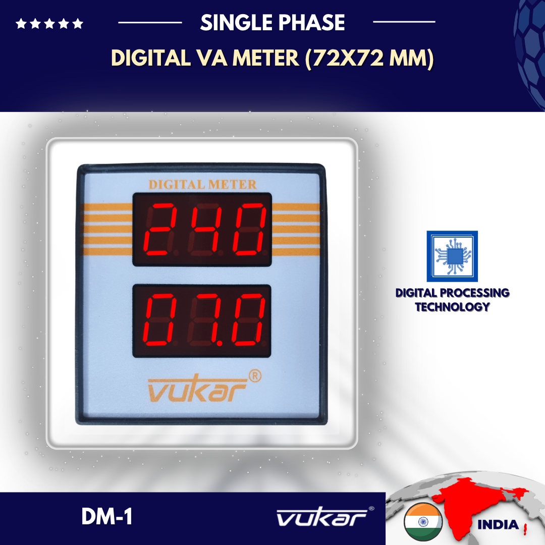 Single Phase Digital VA Meter (72x72 mm)