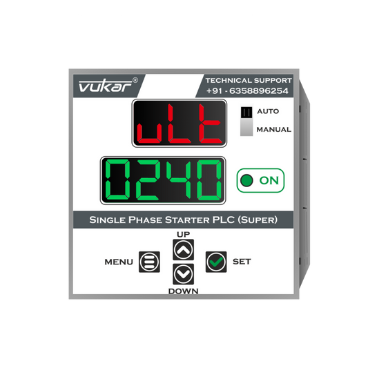 Single Phase Digital Meter with Motor Protection, Cyclic Timer, Clock Timer & Water Level Controller (DM-SP-RTLC-96)