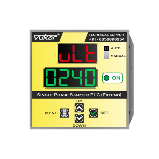 Single Phase Digital Meter with Motor Protection & Cyclic Timer (DM-SP-CYC-96)