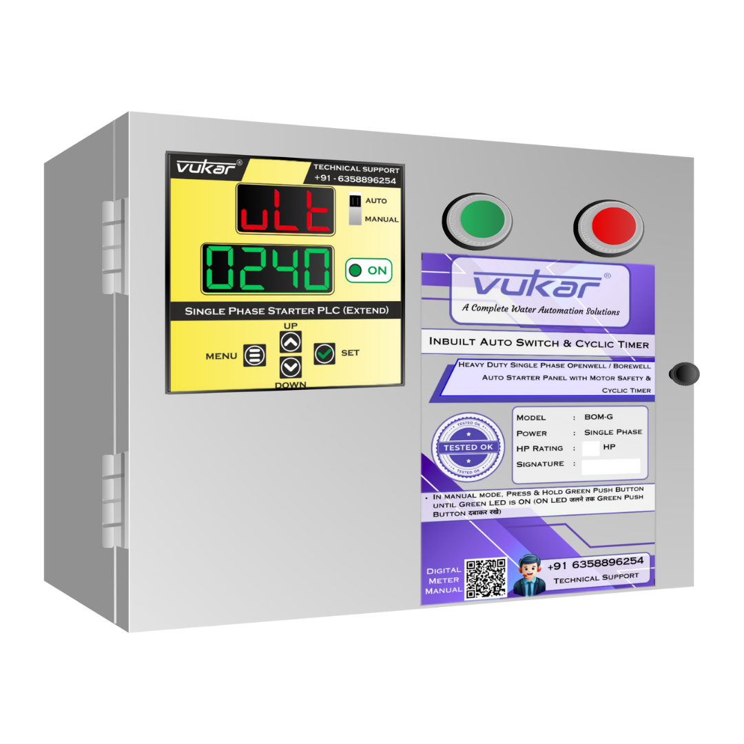 Vukar Fully Automatic Water Pump Controller for Single Phase Motor VUKAR