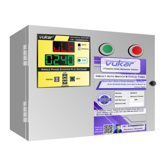 Vukar Fully Automatic Water Pump Controller for Single Phase Motor VUKAR
