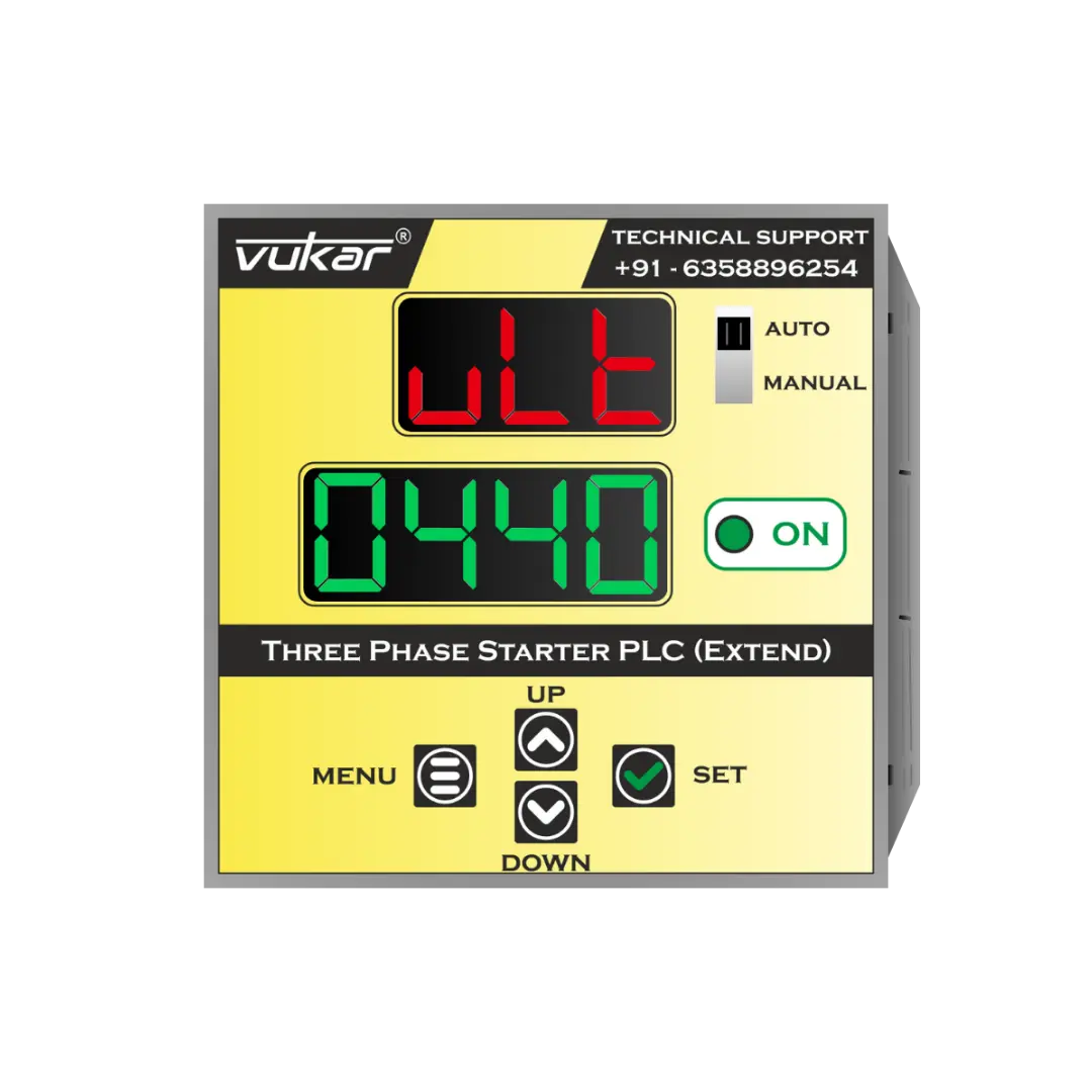 Three Phase Digital Meter with Motor Protection & Cyclic Timer (DM-TP-CYC-96) VUKAR