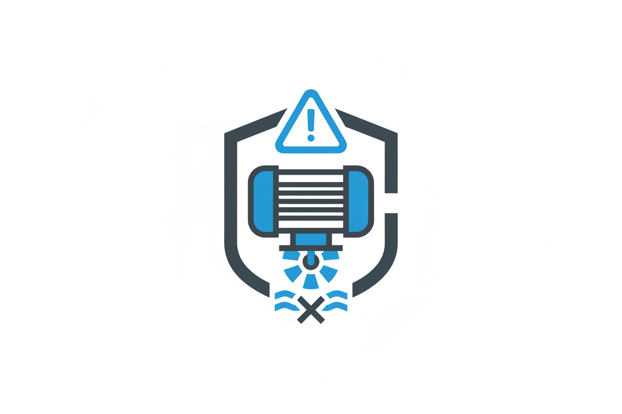 motor dry run protection icon with white background