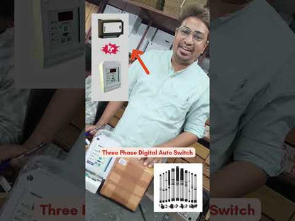 3 Phase Digital Auto Switch with Motor Safety & Timer (2HP to 100HP)