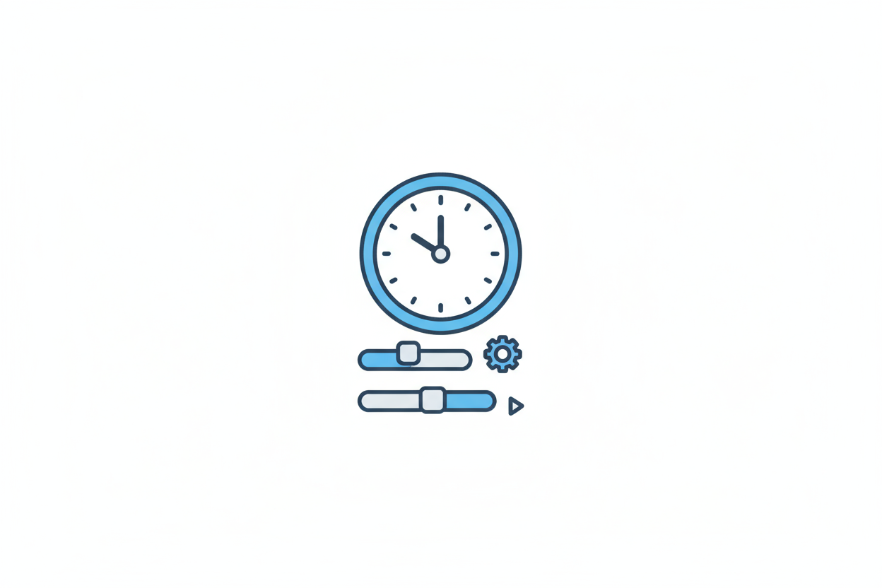 programmable timer icon with white background an no text in image