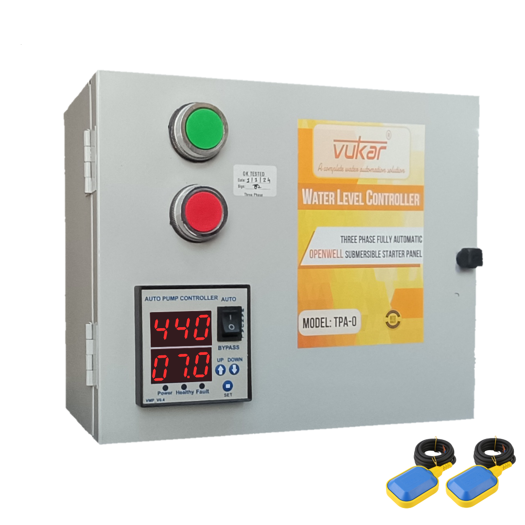 Three phase digital DOL Water Level Control Panel – VUKAR