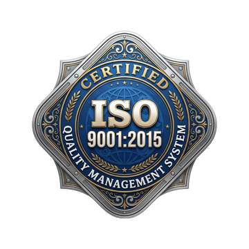 ISO 9001:2015 badge
