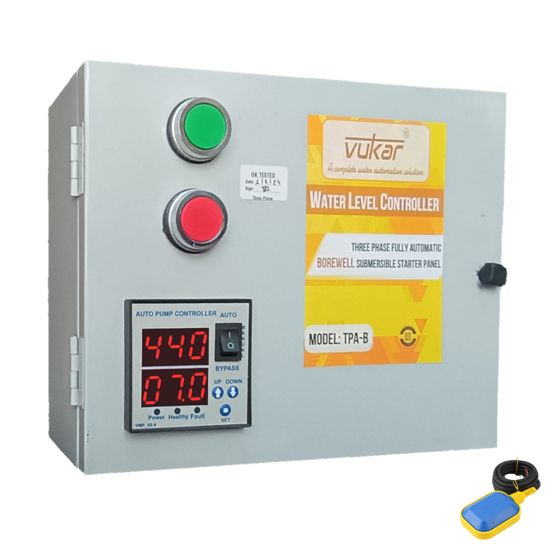 Three Phase Digital DOL Water Level Controller Motor Starter panel – VUKAR